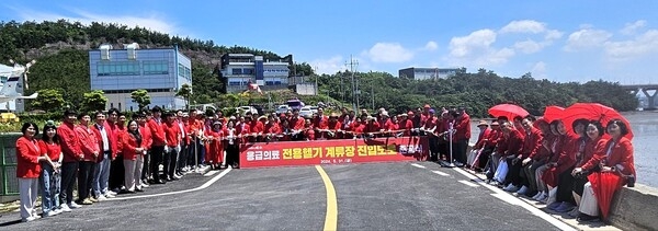 압해도 응급헬기 계류장 진입도로 준공식 3